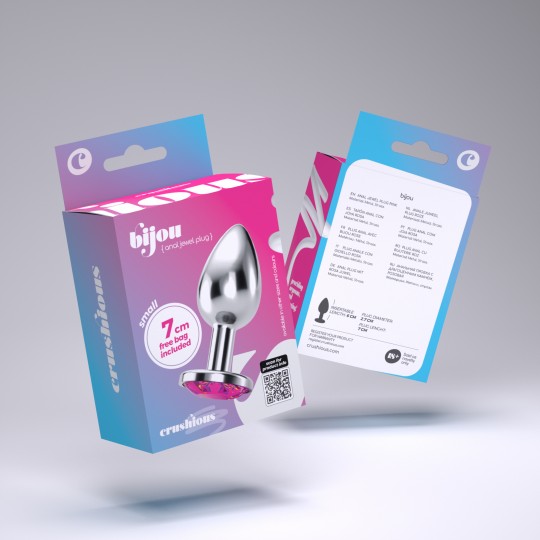 PLUG ANAL BIJOU ROSE PETIT CRUSHIOUS AVEC SAC VELOUTÉ GRATUIT