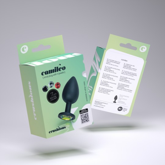 CAMILEO PLUG ANALE PICCOLO CON 4 GIOIELLI INTERCAMBIABILI CRUSHIOUS