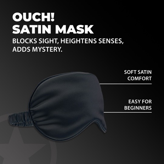SATIN MASK - BLACK