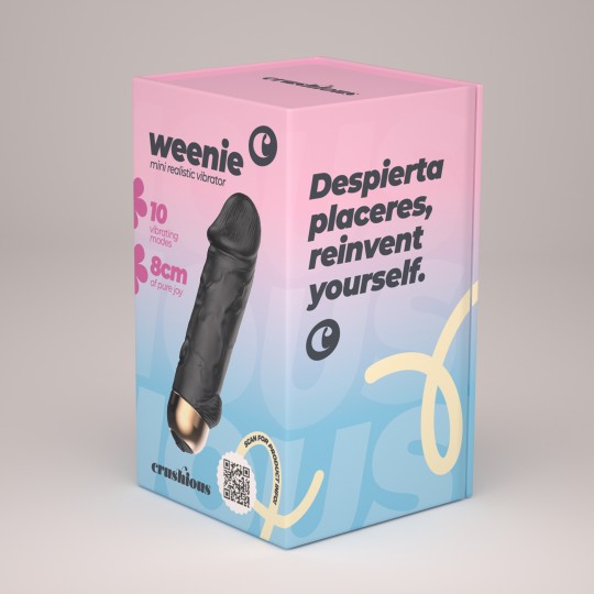CRUSHIOUS WEENIE MINI BULLET VIBRATOR BLACK