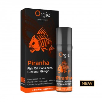 CREMA ESTIMULANTE PARA HOMBRES PIRANHA POWER CREAM 15 ML ORGIE