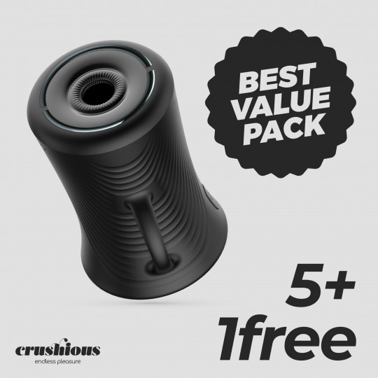 PACK 5 + 1 FREE CRUSHIOUS VOYAGE ULTRA POWERFUL MASTURBATOR