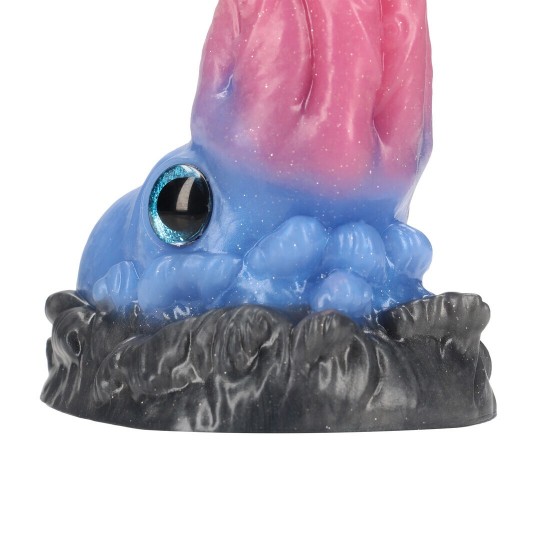 GODE MONSTER EN SILICONE KRAKEN'S LICK BLEU/ROUGE OUCH!