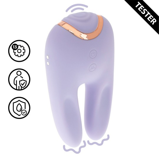 BONNIE - DOUBLE-ENDED TAPPING VIBRATOR - LAVENDER - TESTER