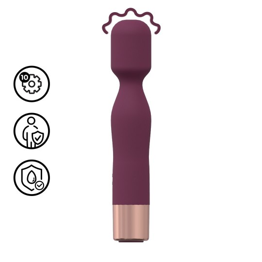 MINI CLASSIC WAND VIBRATOR - BURGUNDY