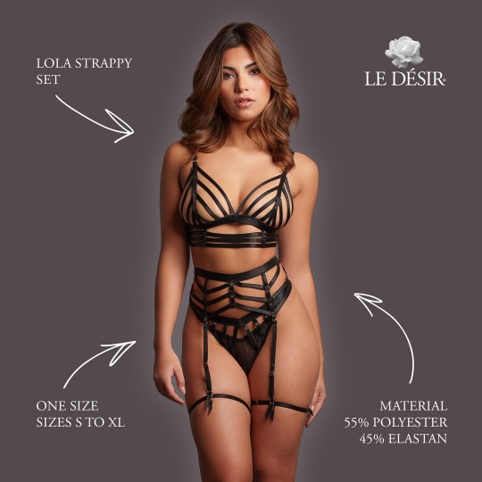 LOLA - STRAPPY SET - ONE SIZE - BLACK