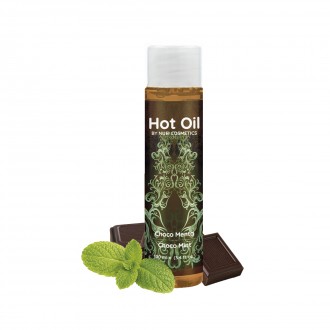 ACEITE DE MASAJE CON EFECTO TÉRMICO DE CHOCOLATE Y MENTA HOT OIL NUEI 100ML