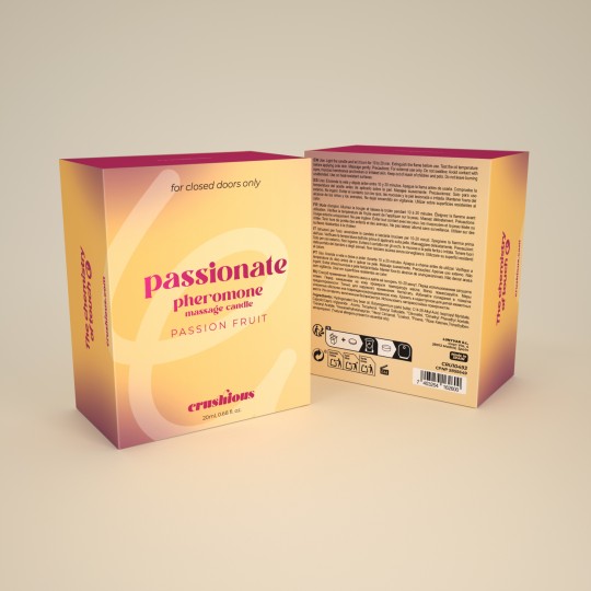 5ER-PACK + 1 GRATIS PASSIONATE-MASSAGEKERZE MIT PHEROMONEN UND PASSIONSFRUCHT-DUFT 20 ML CRUSHIOUS