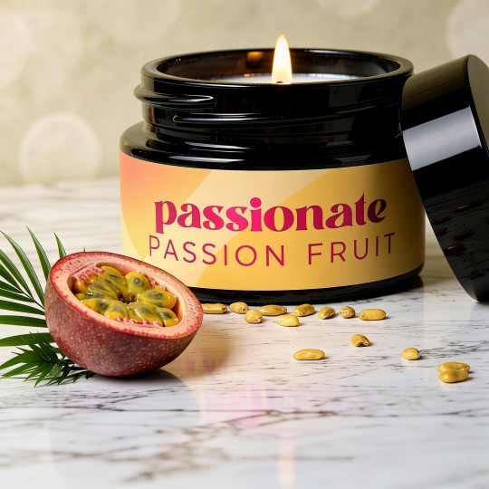 CANDELA DA MASSAGGIO PASSIONATE CON FEROMONI E PROFUMO DI FRUTTA DELLA PASSIONE 20 ML CRUSHIOUS
