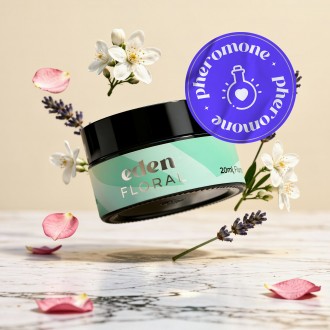 VELA DE MASSAGEM EDEN COM FEROMONAS E AROMA FLORAL 20ML CRUSHIOUS