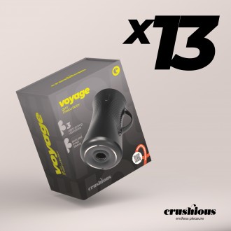 PACK OF 13 CRUSHIOUS VOYAGE ULTRA POWERFUL MASTURBATOR