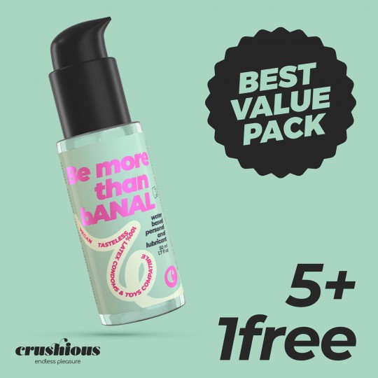 CONFEZIONE DA 5 LUBRIFICANTI PER USO ANALE 50 ML CRUSHIOUS + 1 GRATIS