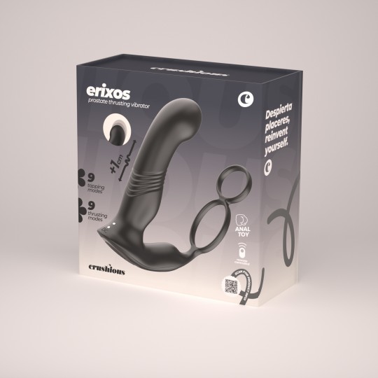 VIBRADOR DE PRÓSTATA COM COMANDO ERIXOS CRUSHIOUS