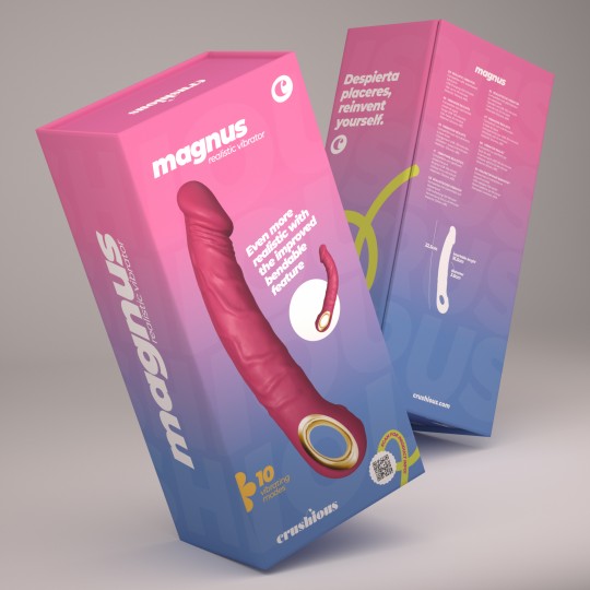 VIBRATORE FLESSIBILE MAGNUS BEND VIOLA CRUSHIOUS
