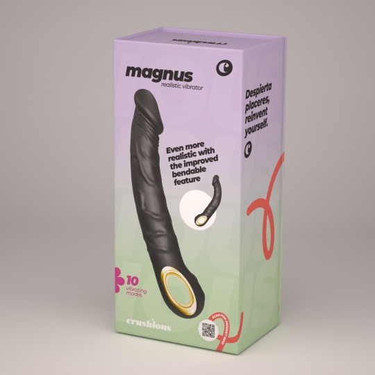 VIBRATEUR FLEXIBLE MAGNUS BEND NOIR CRUSHIOUS