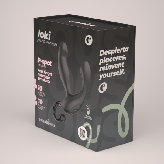 LOKI MASSEUR PROSTATIQUE RECHARGEABLE AVEC TÉLÉCOMMANDE CRUSHIOUS