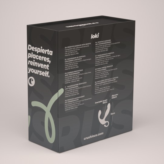 CRUSHIOUS LOKI REMOTE CONTROL RECHARGEABLE PROSTATE MASSAGER
