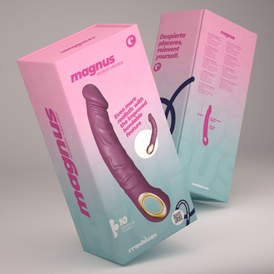 VIBRATORE FLESSIBILE MAGNUS BEND VIOLA CRUSHIOUS