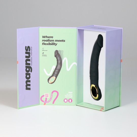 VIBRADOR FLEXIBLE MAGNUS BEND NEGRO CRUSHIOUS