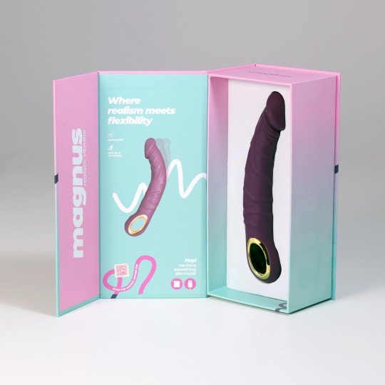 VIBRADOR FLEXIBLE MAGNUS BEND MORADO CRUSHIOUS