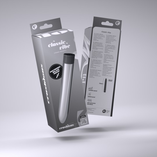CRUSHIOUS CLASSIC VIBE VIBRATOR SILVER