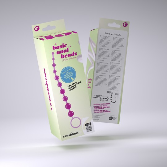 CHAINE ANALE DE 10 PERLES ANALES CRUSHIOUS ROSE