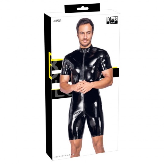 SHORT VINYL JUMPSUIT