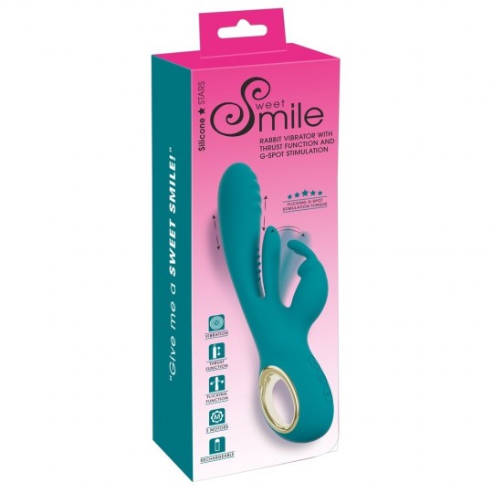 RABBIT VIBRATOR WITH THRUST FUNCTION AND G-SPOT STIMULATION