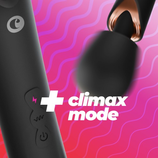 CRUSHIOUS HOLLY RECHARGEABLE WAND MASSAGER BLACK