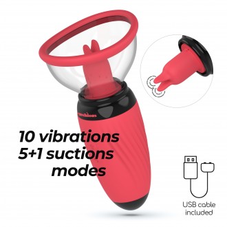 CRUSHIOUS SCARLET VULVA PUMP RECHARGEABLE STIMULATOR