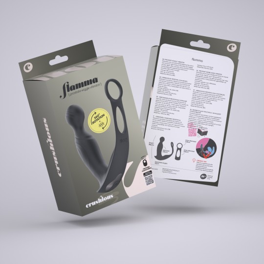VIBRADOR DE PRÓSTATA CON MANDO A DISTANCIA FLAMMA CRUSHIOUS