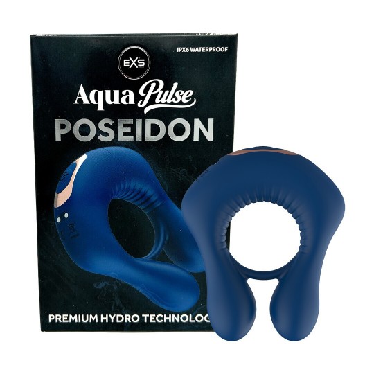 EXS AQUAPULSE - POSEIDON - VIBRATING PERFORMANCE RING - BLUE