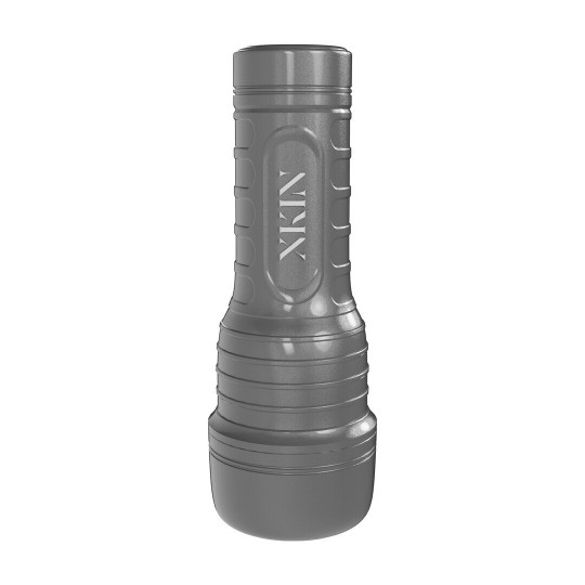 METALLIX - CHLOE MIRAGE - VIBRATING TORCH MASTURBATOR WITH SUCTION - PUSSY - 660G - SILVER/FLESH