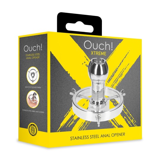 STAINLESS STEEL ANAL OPENER - SILVER