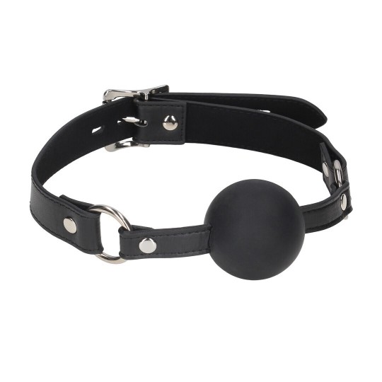 SILICONE BALL GAG - BLACK