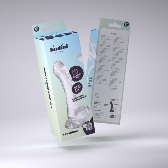 HUDINI DILDO ANALE GELATINOSO TRASPARENTE CRUSHIOUS