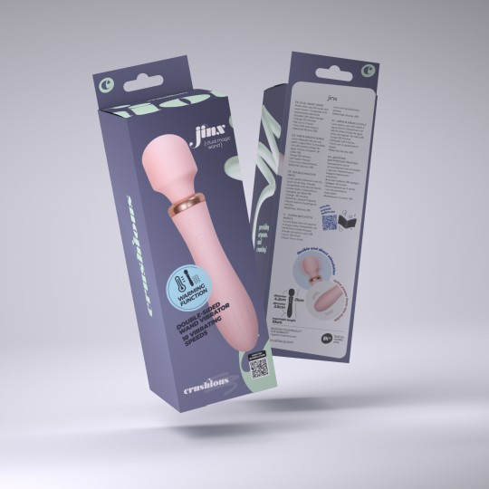 VIBROMASSEUR WAND DOUBLE JINX VIN ROSÉ CRUSHIOUS