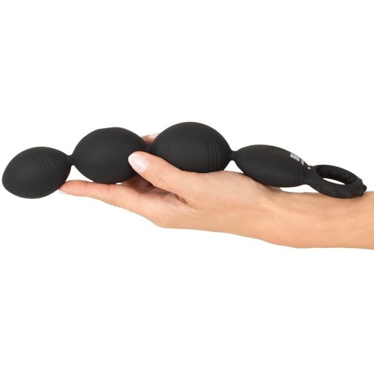 FLEXIBLE XL ANAL BEADS WITH DEEP VIBRATIONS