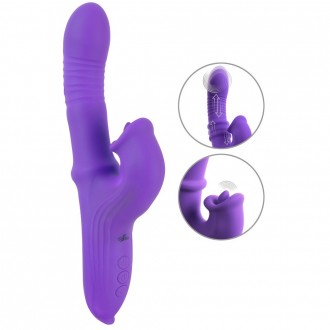 THRUSTING VIBRATOR WITH A MOVING RING