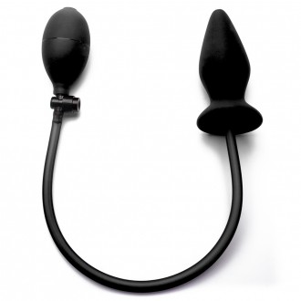 OUCH! INFLATABLE SILICONE ANAL PLUG BLACK