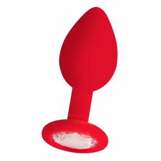 SPINA ANALE DIAMANTE BUTT PLUG PICCOLO ROSSO