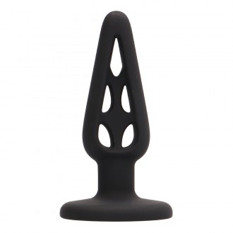 PLUG & PLAY 4” SILICONE BUTT PLUG BLACK