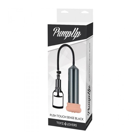 BOMBA PARA EL PENECON MASTURBADOR PUSH TOUCH SENSE NEGRA