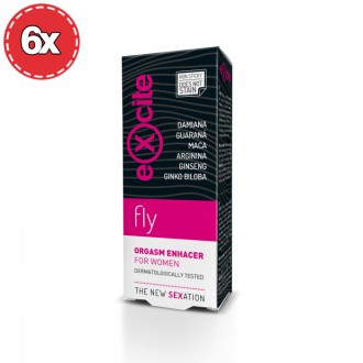 CONFEZIONE CON 6 ORGASMO ENHANCER EXCITE DONNA FLY 15 ML