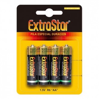 4 BATTERIE AA SALINAS EXTRASTAR