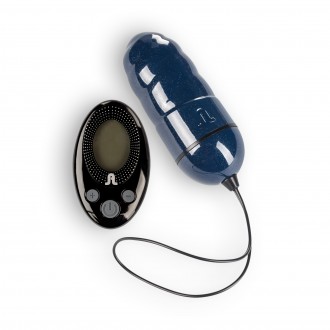 ADRIEN LASTIC OCEAN STORM RECHARGEABLE VIBRATING EGG REMOTE CONTROL DARK BLUE