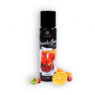 BALSAMO LUBRIFICANTE SAPORE SANGRIA UBRIACO IN AMORE SEGRETO GIOCARE 60 ML