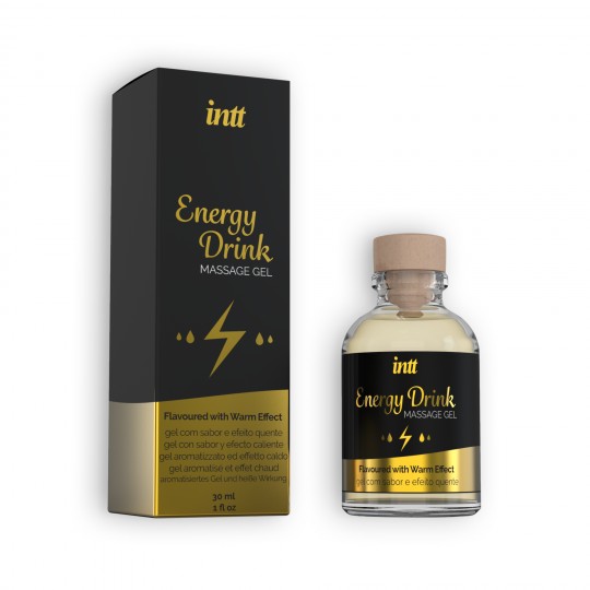 GEL DE MASSAGEM COM SABOR A BEBIDA ENERGÉTICA INTT 30 ML