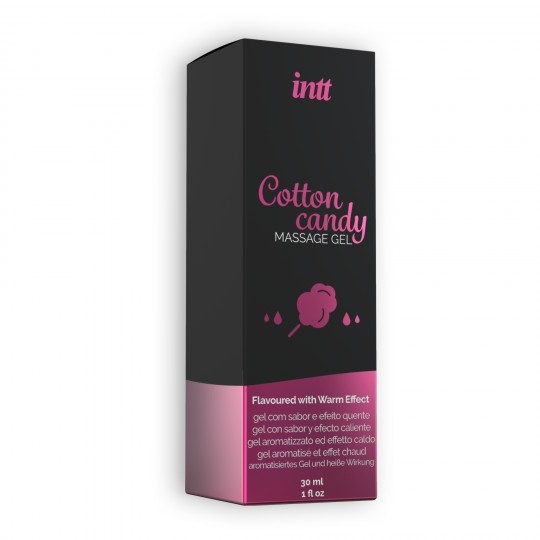 GEL DE MASAJE CON SABOR A ALGODÓN AZÚCARADO INTT 30 ML