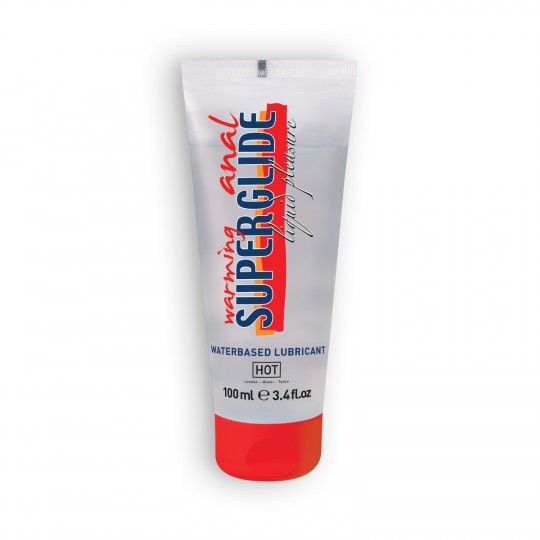LUBRIFICANTE A BASE D&#039;ACQUA CON EFFETTO TERMICO RISCALDAMENTO ANALE SUPERGLIDE HOT 100 ML
